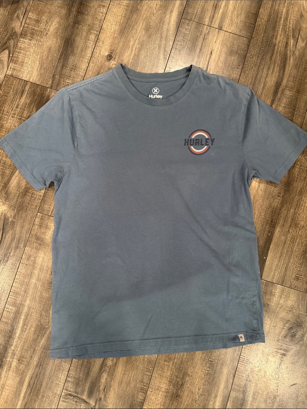 Hurley Men’s Crewneck T-Shirt - Slate Blue size medium